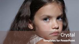  Presentation with sad girl dark - PPT layouts with children sexy posing - close up portrait of young background and a  colored foreground