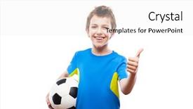  Presentation with child boy hold basket - Cool new presentation theme with game face - handsome smiling child boy hand backdrop and a white colored foreground