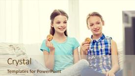  Presentation with television watching - PPT layouts consisting of children television friends and friendship background and a  colored foreground