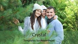  Presentation with family tree - PPT layouts having children trade - happy family at christmas tree background and a seafoam green colored foreground