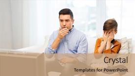  Presentation with horror movie - Audience pleasing theme consisting of children tv - family people technology television backdrop and a coral colored foreground