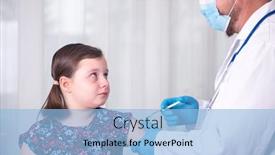  Presentation with immunization - Cool new PPT layouts with children-vaccinating-immunization-concept-doctor backdrop and a light blue colored foreground