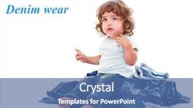  Presentation with maternal child nurisng - Beautiful presentation theme featuring children wear - lovely curly child sitting backdrop and a ocean colored foreground