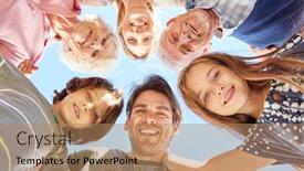  Presentation with children parents - Amazing theme having children-with-parents-and-grandparents backdrop and a coral colored foreground
