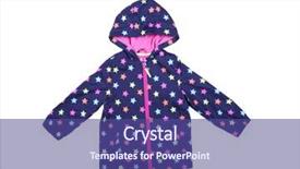  Presentation with childrens - PPT theme enhanced with childrens jacket isolated on white background and a violet colored foreground