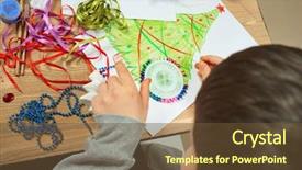  Presentation with childrens - Cool new slides with childrens making decorations for new backdrop and a  colored foreground