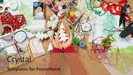  Presentation with childrens - Amazing theme having childrens making decorations for new backdrop and a  colored foreground