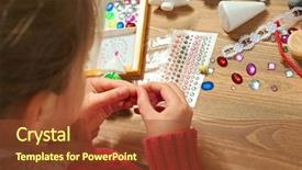  Presentation with new year - Audience pleasing theme consisting of childrens making decorations for new backdrop and a  colored foreground