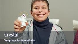  Presentation with childrens - PPT layouts featuring childrens making decorations for new background and a  colored foreground