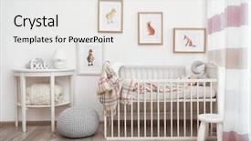  Presentation with animal - Audience pleasing theme consisting of child's room with animal backdrop and a white colored foreground