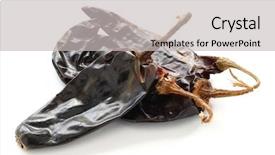  Presentation with mexican - Slide deck featuring chile guajillo mexican dried chili background and a  colored foreground