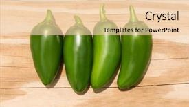  Presentation with jalapeno - Amazing PPT theme having chile jalapeno hot chili pepper on wood background backdrop and a lemonade colored foreground