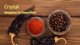  Presentation with jalapeno - Presentation having chile peppers - chipotle - jalapeno smoked chili background and a tawny brown colored foreground