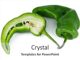 Chile Peppers Green Pepper PPT template 84 | CrystalGraphics