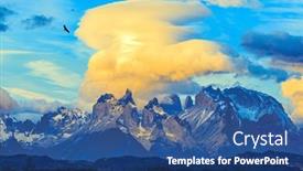  Presentation with chile - Theme featuring chile-torres-del-paine-national background and a ocean colored foreground