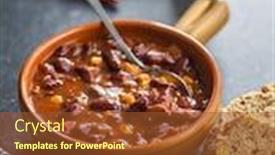  Presentation with mexican chili - Colorful presentation enhanced with chili-con-carne-mexican-food backdrop and a tawny brown colored foreground