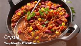  Presentation with chili - Cool new theme with chili con carne backdrop and a tawny brown colored foreground