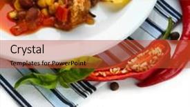  Presentation with mexican food - PPT layouts with set of blank items for branding on light background background and a light gray colored foreground