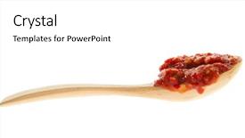  Presentation with chili - Slide deck consisting of chili hot pepper paste named background and a white colored foreground