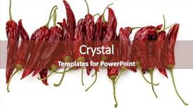  Presentation with chili - Audience pleasing slide deck consisting of chili or chilli cayenne pepper backdrop and a tawny brown colored foreground