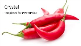  Presentation with red chilly - Amazing PPT layouts having chili or chilli cayenne pepper backdrop and a white colored foreground