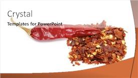  Presentation with chili - Slides with chili-pepper-and-peperoncino-isolated background and a  colored foreground