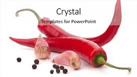  Presentation with chili - PPT layouts having chili pepper and spice isolated background and a white colored foreground