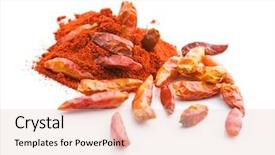  Presentation with powdered - Cool new slide set with chili peppers and powdered pepper backdrop and a lemonade colored foreground