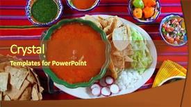  Presentation with mayan - Beautiful slides featuring chili sauces nachos mexico food backdrop and a tawny brown colored foreground
