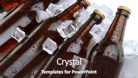  Presentation with bottles - Cool new theme with chiller - beer bottles in ice cubes backdrop and a wine colored foreground