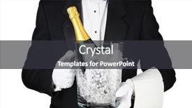  Presentation with sommelier - Audience pleasing slide deck consisting of chiller - closeup of a sommelier holding backdrop and a dark gray colored foreground