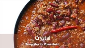  Presentation with chilli - Presentation consisting of cons - chilli beans chilli con carne background and a tawny brown colored foreground