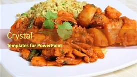  Presentation with chicken curry - Audience pleasing presentation consisting of chilli-chicken-curry-with-pilau backdrop and a crimson colored foreground