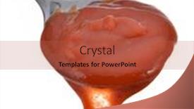  Presentation with chilli - Slides having chilli-sauce-on-a-spoon background and a red colored foreground