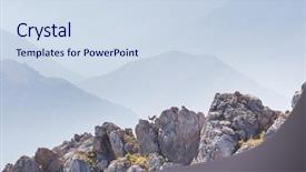  Presentation with climbing mountains - Presentation with chimgan mountains uzbekistan central asia background and a sky blue colored foreground