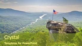  Presentation with north carolina - Presentation theme consisting of chimney rock at chimney rock background and a tawny brown colored foreground