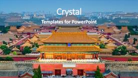  Presentation with ancient china - Beautiful slide set featuring china at the ancient forbidden backdrop and a teal colored foreground
