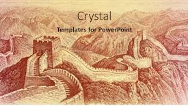  Presentation with china - Audience pleasing presentation theme consisting of seaside view of solar panel at barcelona forum and central termica del besos backdrop and a light blue colored foreground.