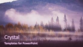  Presentation with river forest - Theme featuring china fairy - forest and river in kanas background and a  colored foreground