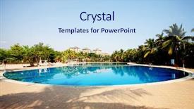  Presentation with palm sunday - Colorful theme enhanced with china hotel with palm backdrop and a sky blue colored foreground