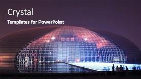  Presentation with performing arts - Theme consisting of china-national-grand-theater-national background and a wine colored foreground