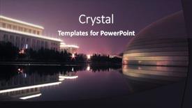  Presentation with performing arts - Slides with china-national-grand-theater-national background and a tawny brown colored foreground