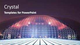  Presentation with performing arts - Colorful theme enhanced with china-national-grand-theater-national backdrop and a wine colored foreground