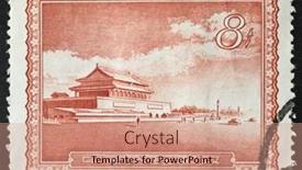  Presentation with china - PPT theme having china-people-s-republic-circa background and a coral colored foreground