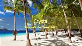  Presentation with south beach - Presentation theme with china see el-nido philippines background and a tawny brown colored foreground