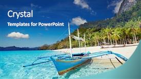  Presentation with south beach - Colorful PPT layouts enhanced with china see el-nido philippines backdrop and a ocean colored foreground