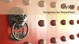  Presentation with china - Amazing slides having china town red door guardian backdrop and a lemonade colored foreground