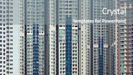  Presentation with china urbanization - Cool new presentation with china urbanization - apartment building in hong kong backdrop and a gray colored foreground