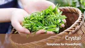  Presentation with chinese traditional - Slide set enhanced with chinese - beautiful asian girl with traditional background and a tawny brown colored foreground