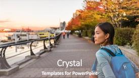  Presentation with vancouver city - Beautiful slides featuring chinese - vancouver city urban lifestyle people backdrop and a gray colored foreground